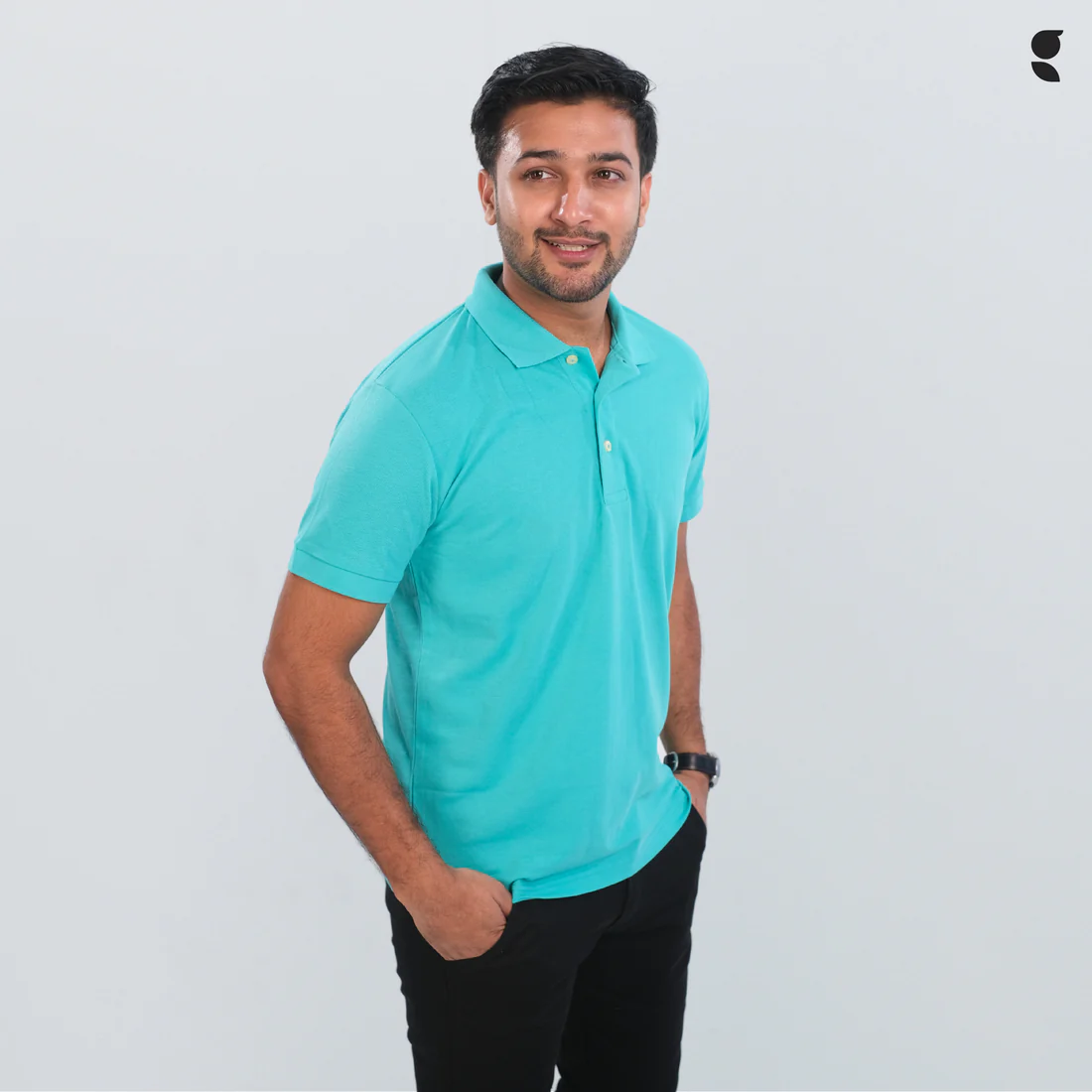 Solid Polo | Sky Blue